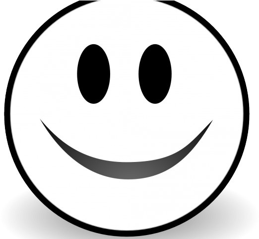 Smiley Clipart Black And White - Smiley Clipart Black And White (640x480)