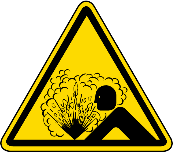 Explosion / Release Of Pressure Label - Explosion / Release Of Pressure Label (600x526)