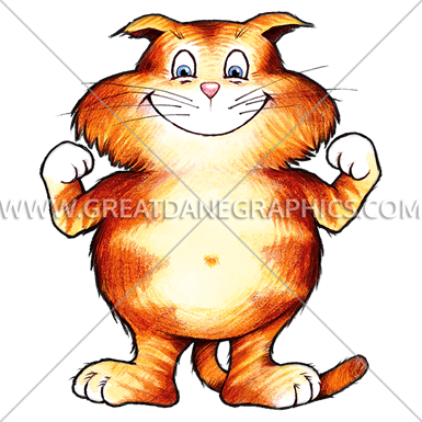 Clay Pigeon Cartoon Cat Champ - Clay Pigeon Cartoon Cat Champ (385x385)