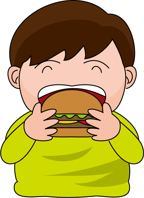 Vector Black And White Stock Burger Man Cliparthot - Vector Black And White Stock Burger Man Cliparthot (460x633)