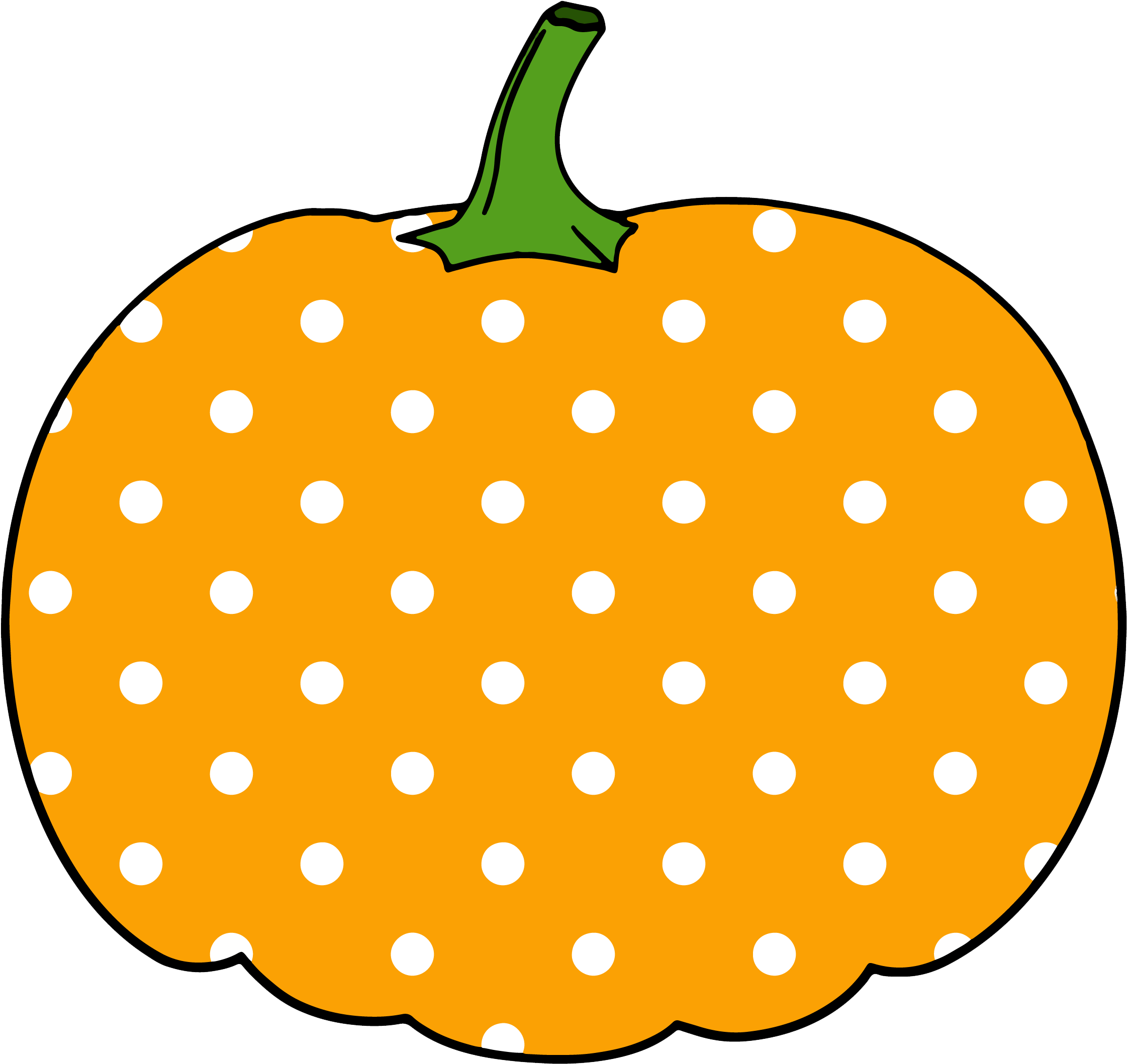 Polka Dot Pumpkin 1download Now - Polka Dot Pumpkin 1download Now (2400x2425)