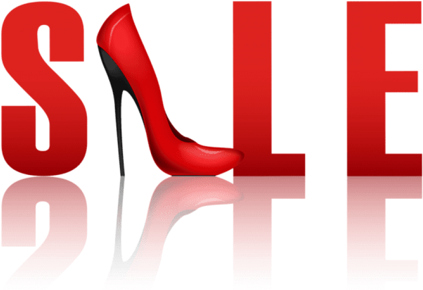 Download Sale With Red Heel Transparent Clipart Png - Download Sale With Red Heel Transparent Clipart Png (850x702)
