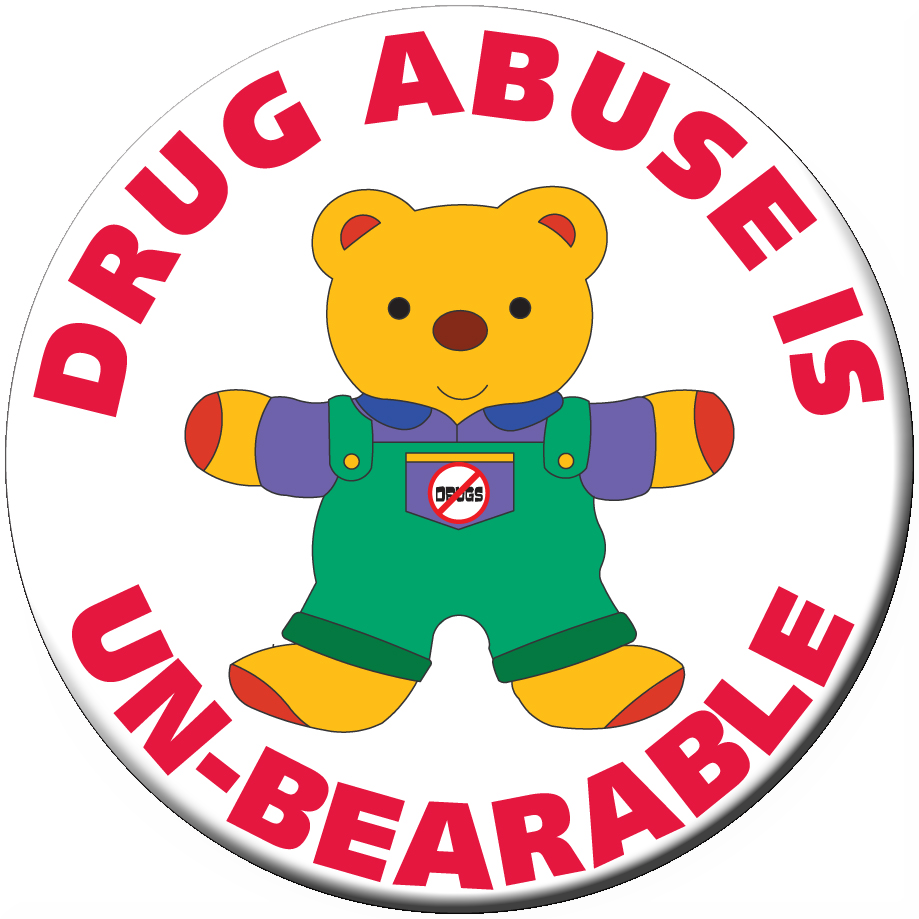 Drug Abuse Is Un-bearable Stickers - Drug Abuse Is Un-bearable Stickers (919x919)