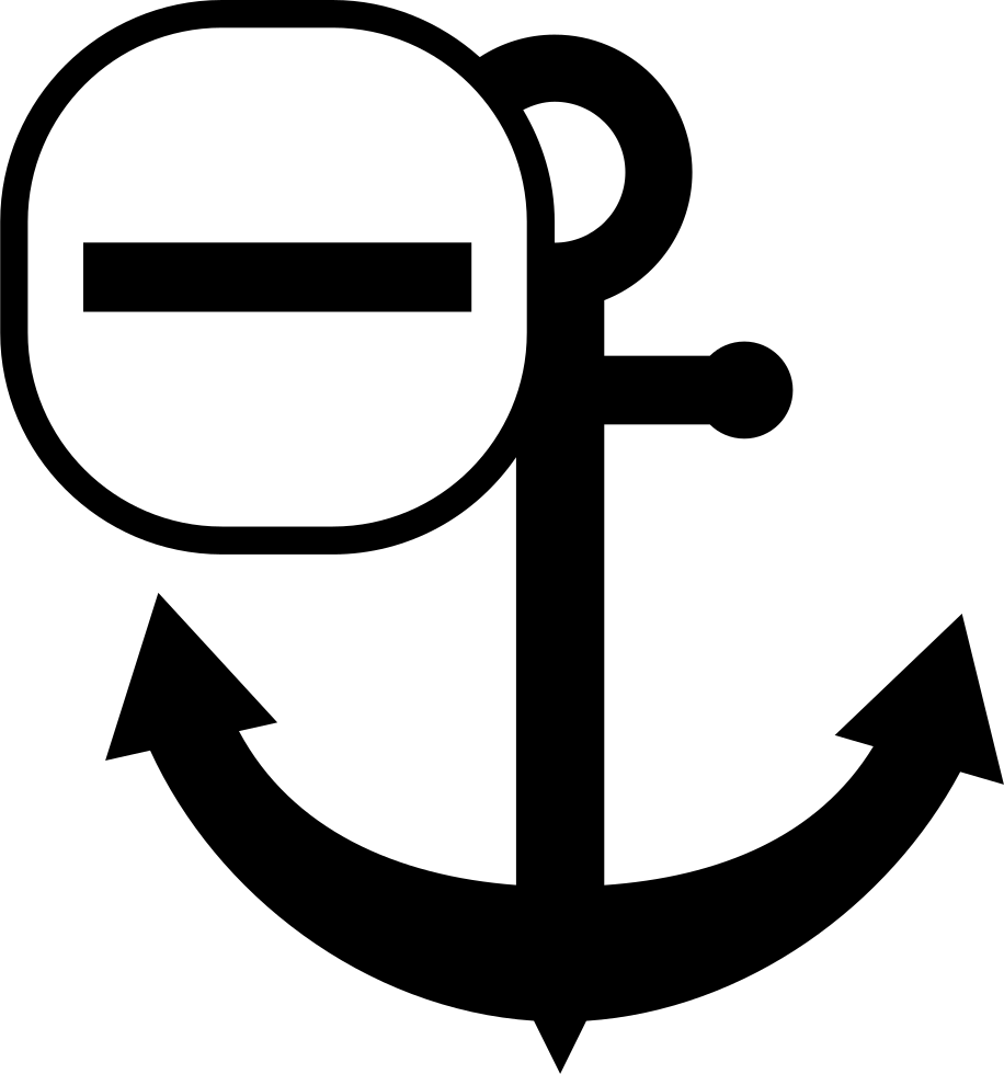 Anchor With A Minus Sign Comments - Anchor With A Minus Sign Comments (916x980)