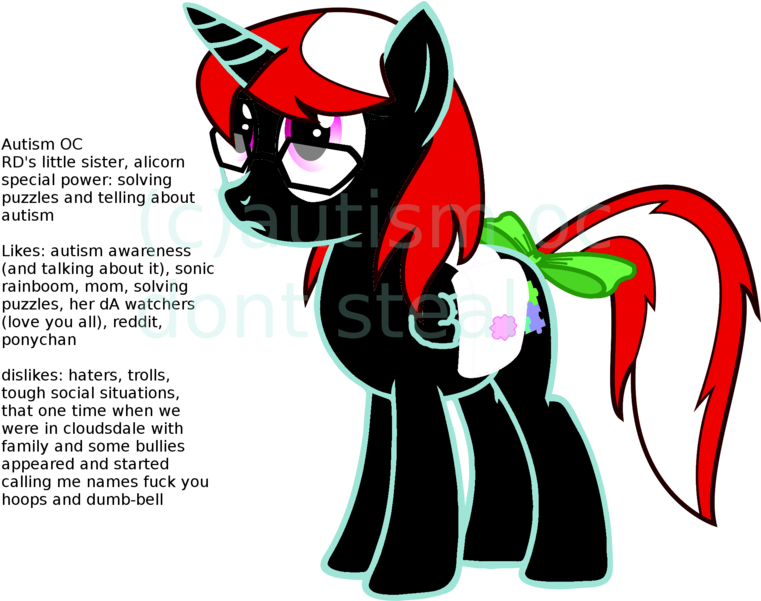 Alicorn, Alicorn Oc, Artist Needed, Autism, Bow, Donut - Alicorn, Alicorn Oc, Artist Needed, Autism, Bow, Donut (772x600)
