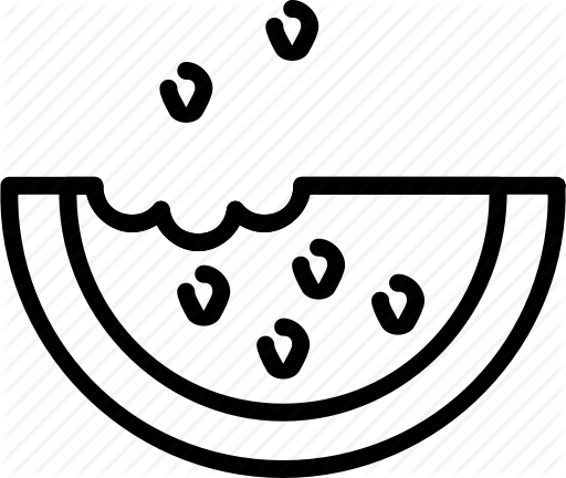 Eat Food Fruit Healthy Seed Slice Icon - Eat Food Fruit Healthy Seed Slice Icon (512x432)