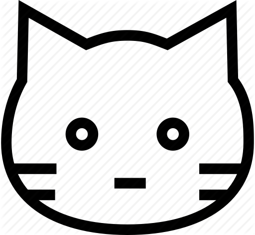Clip Art Cartoon Cat Face - Clip Art Cartoon Cat Face (512x471)