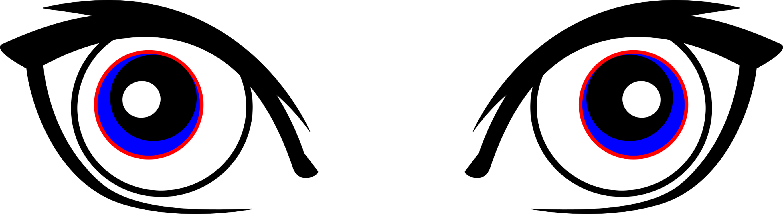 High Cartoon Eyes - High Cartoon Eyes (2736x750)