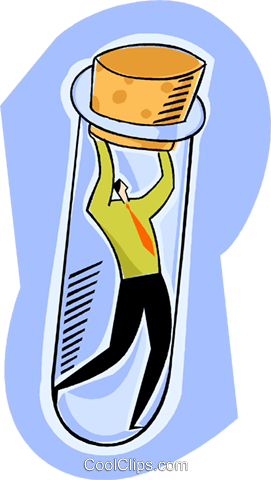 Person Caught In A Test Tube Royalty Free Vector Clip - Person Caught In A Test Tube Royalty Free Vector Clip (271x480)