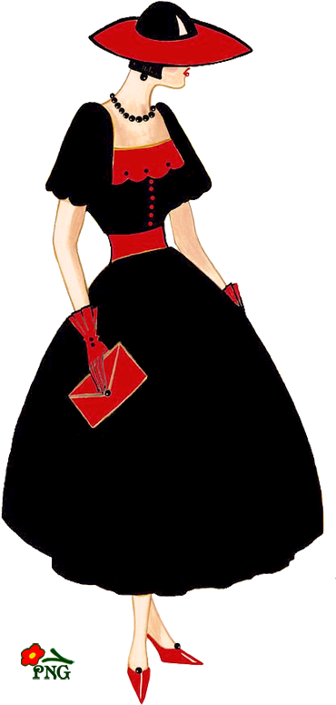 Art Deco Lady Clipart Embroidery And Album - Art Deco Lady Clipart Embroidery And Album (384x800)
