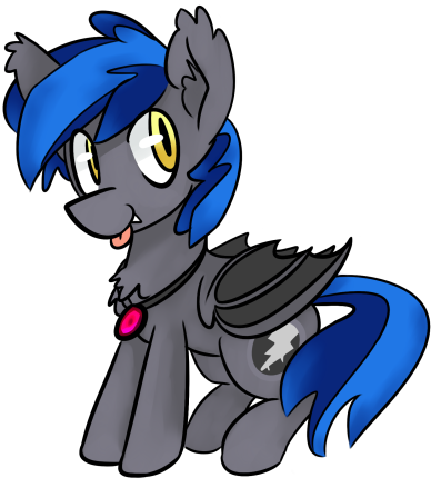 Myahster, Bat Pony, Bat Wings, Cutie Mark, Fangs, Gem, - Myahster, Bat Pony, Bat Wings, Cutie Mark, Fangs, Gem, (394x473)