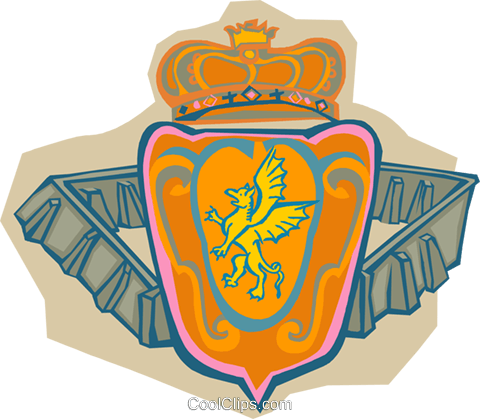 Crown And Shield Royalty Free Vector Clip Art Illustration - Crown And Shield Royalty Free Vector Clip Art Illustration (480x419)