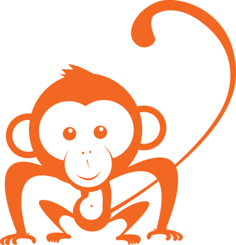 Yoga Clipart Monkey - Yoga Clipart Monkey (481x500)