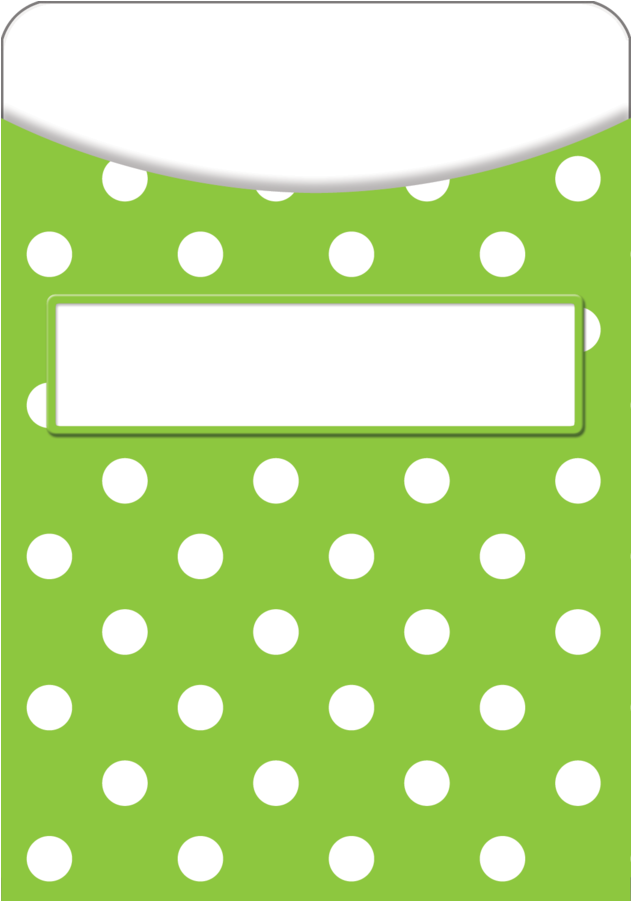 Lime Polka Dots Library Pockets Tcr5551 Teacher Feather - Lime Polka Dots Library Pockets Tcr5551 Teacher Feather (900x900)
