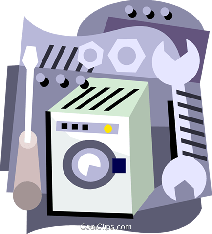 Appliance Maintenance Royalty Free Vector Clip Art - Appliance Maintenance Royalty Free Vector Clip Art (434x480)