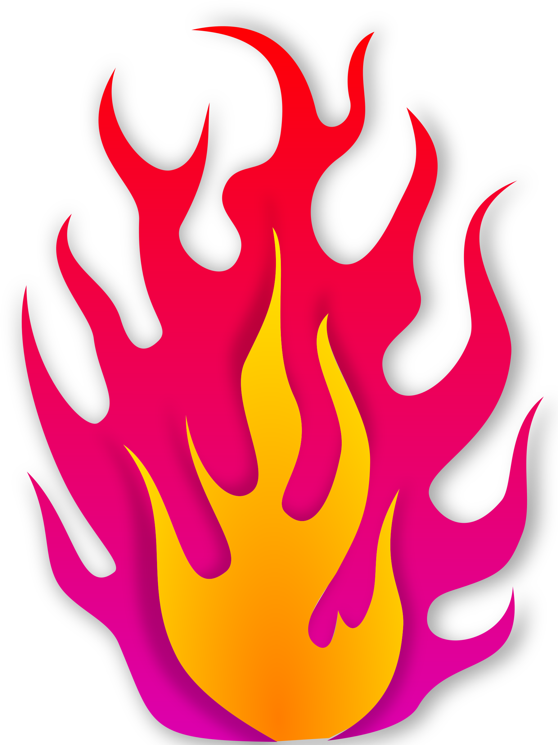 Flames Cliparthot Of Flame And - Flames Cliparthot Of Flame And (1805x2400)