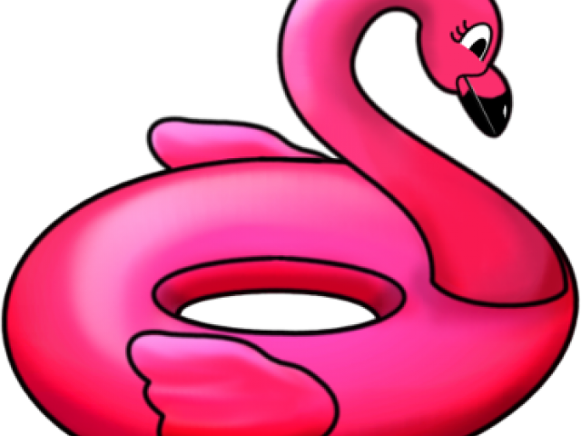 Flamingo Clipart Swimming - Flamingo Clipart Swimming (640x480)