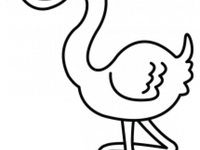 Flamingo Clipart Easy Cartoon - Flamingo Clipart Easy Cartoon (640x480)