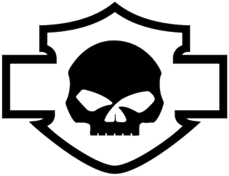 Harley Davidson Logo Silhouette Skull Decal Rh Lezebre - Harley Davidson Logo Silhouette Skull Decal Rh Lezebre (800x800)