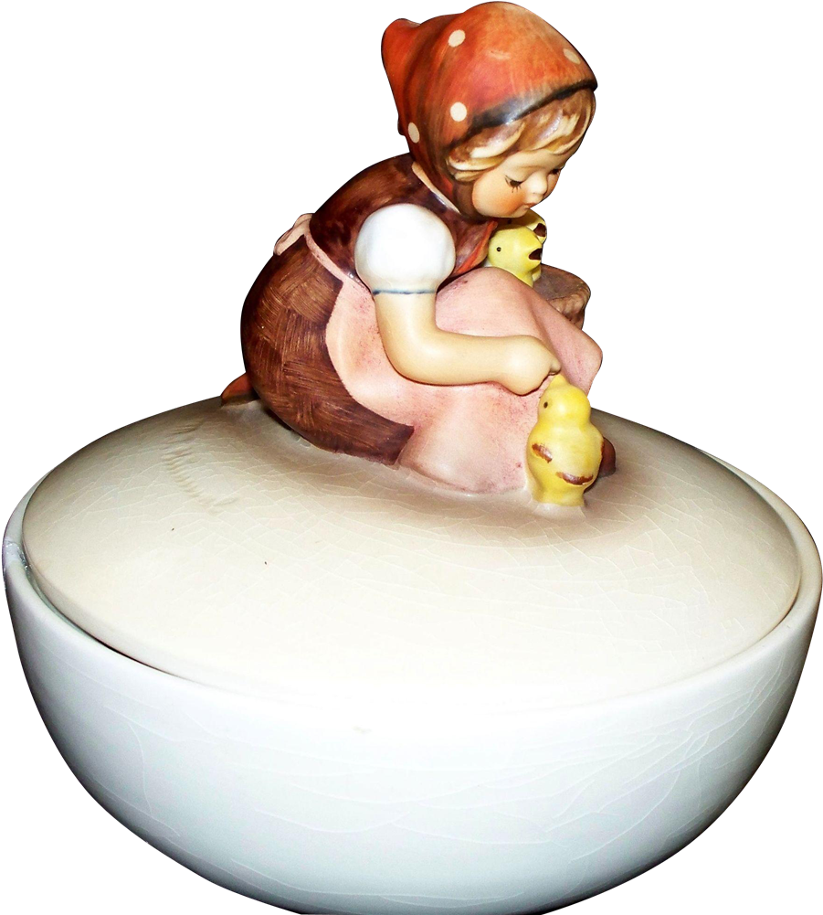Hummel ' Chick Girl ' Candy Dish Tmk3 - Hummel ' Chick Girl ' Candy Dish Tmk3 (1000x1000)