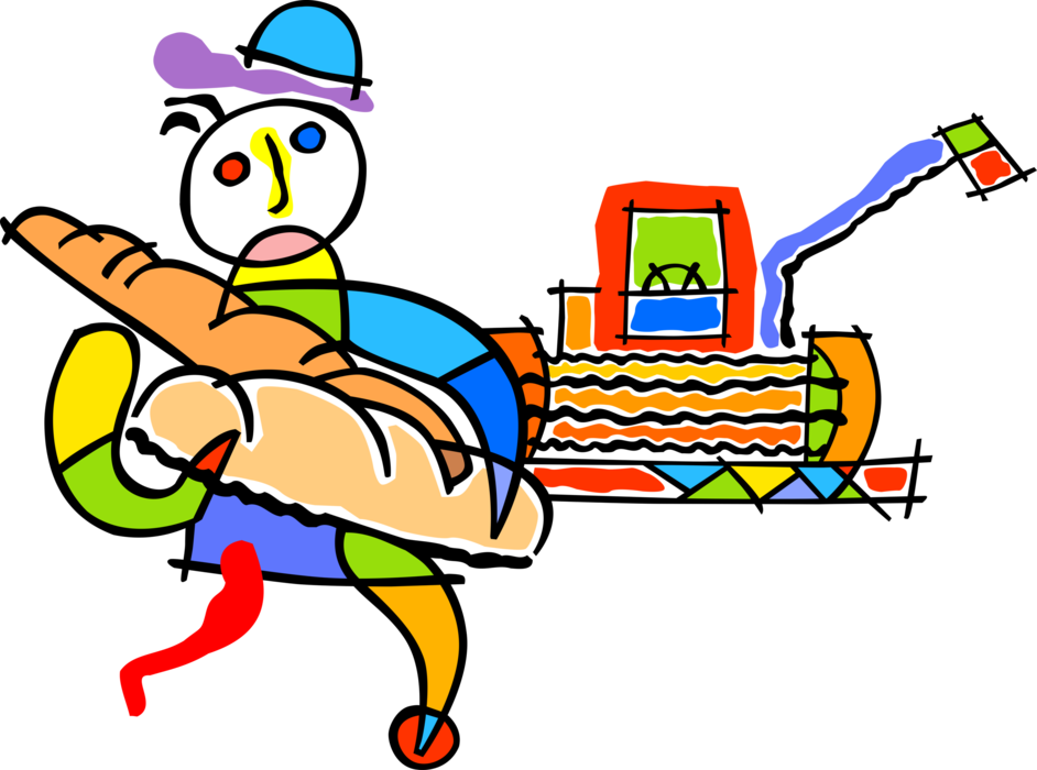 Farmer With From Image Illustration Of Baked - Farmer With From Image Illustration Of Baked (942x700)