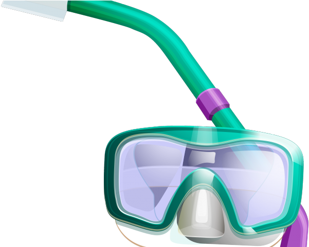 Flippers Clipart Goggles - Flippers Clipart Goggles (640x480)