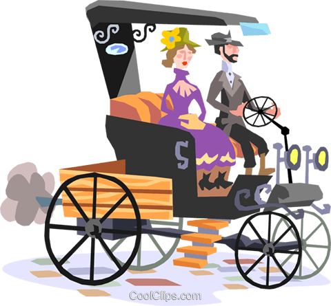 Early Model Automobile Royalty Free Vector Clip Art - Early Model Automobile Royalty Free Vector Clip Art (480x445)
