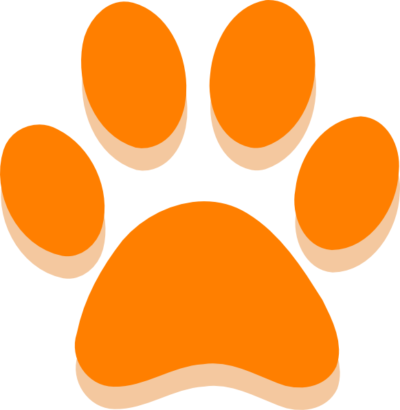 Paw Print Clip Art - Paw Print Clip Art (582x597)