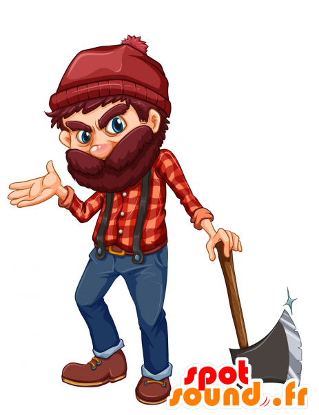 Download Beard Clipart Lumberjack - Download Beard Clipart Lumberjack (600x600)
