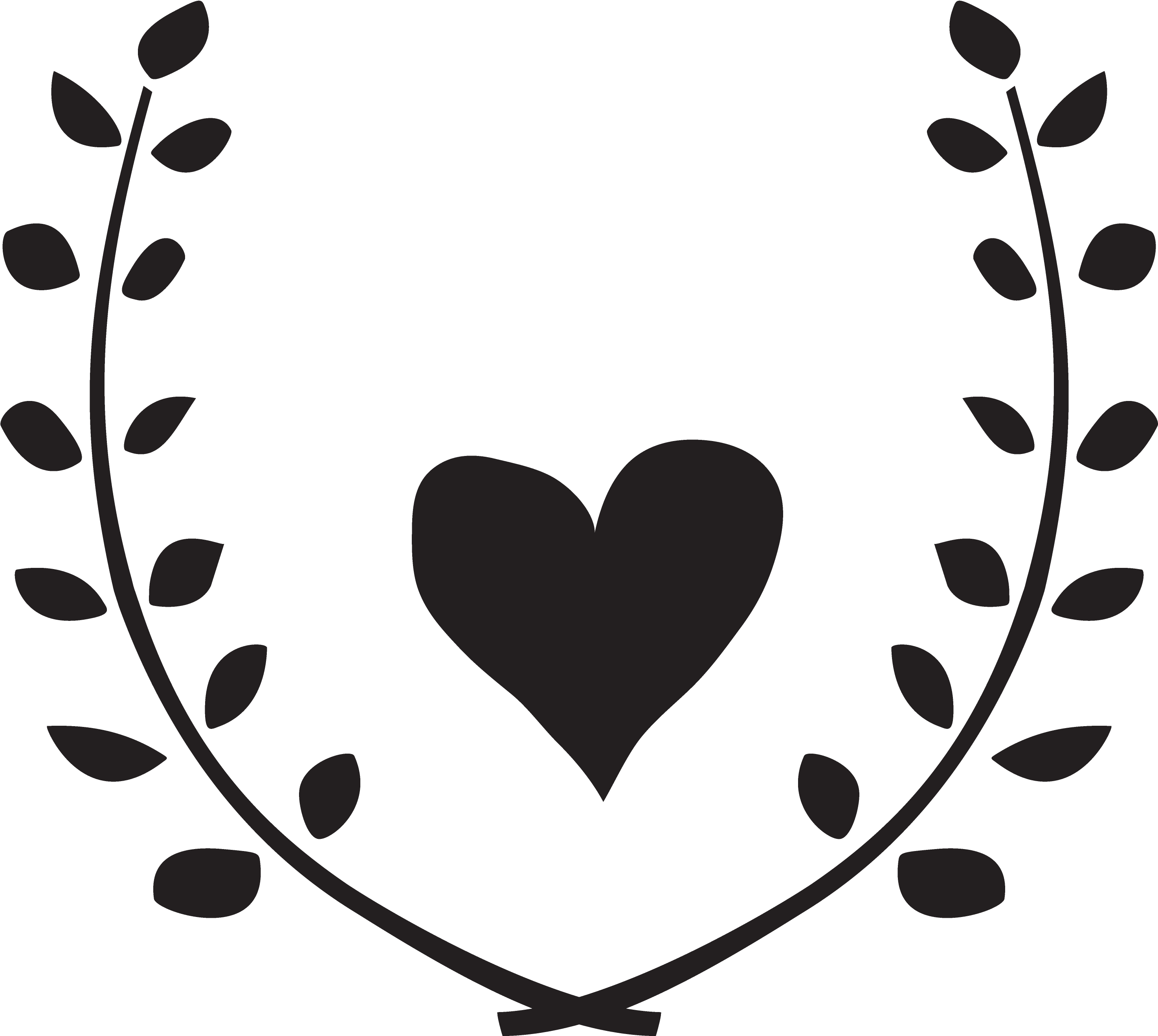 Heart Garland Cut File - Heart Garland Cut File (3750x3750)