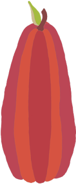 Tall Red Color Block Designer Harvest Clip Halloween - Tall Red Color Block Designer Harvest Clip Halloween (400x400)