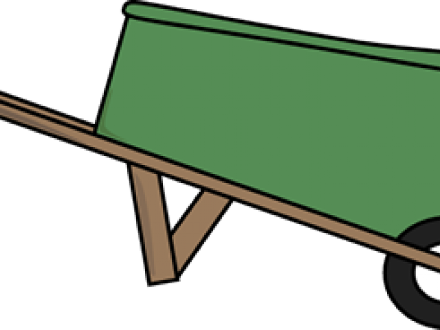 Green Clipart Wheelbarrow - Green Clipart Wheelbarrow (640x480)