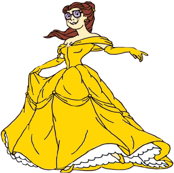 Belle Vector Princess Dress - Belle Vector Princess Dress (900x675)