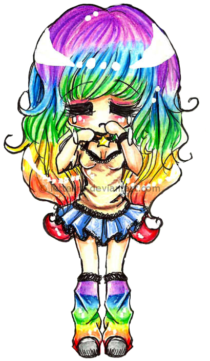 A Sad Rainbow By Lettelira - A Sad Rainbow By Lettelira (418x718)