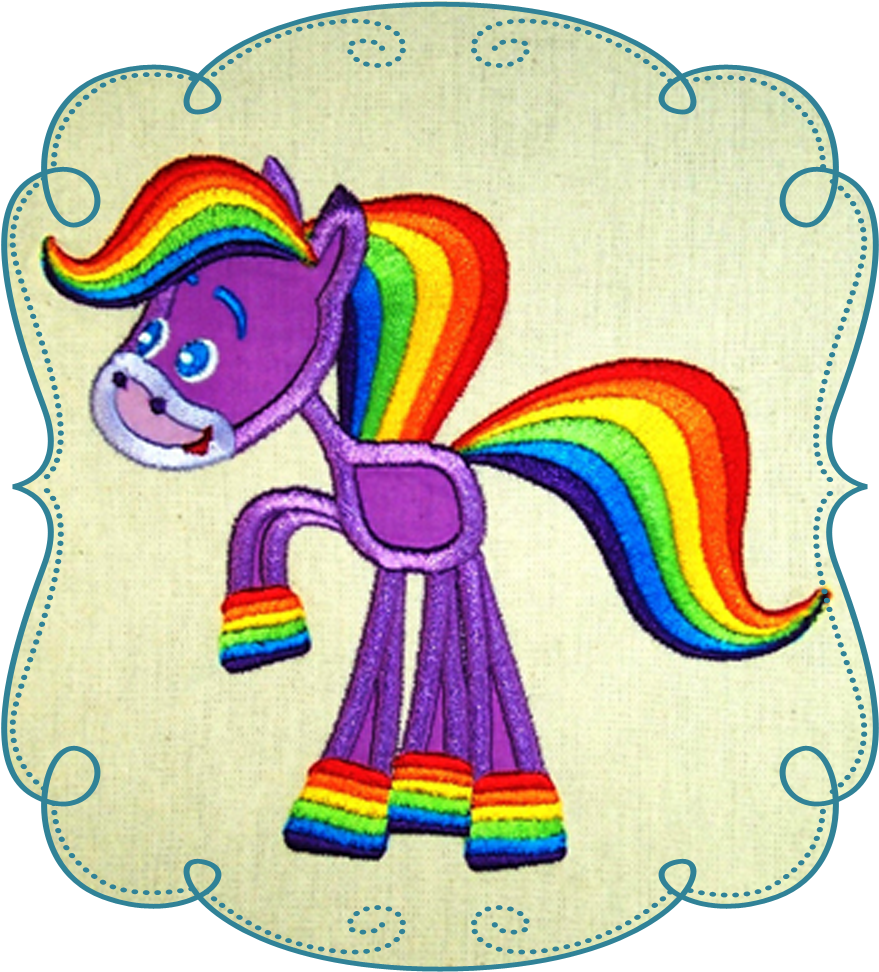 Pony Clipart Rainbow Brite - Pony Clipart Rainbow Brite (1000x1000)