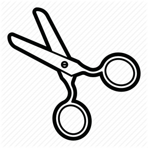 Clip Art Black And White Download Scissor Drawing Small - Clip Art Black And White Download Scissor Drawing Small (512x512)