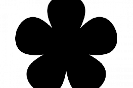 Pin Flower Silhouette Clip Art Pack Category General - Pin Flower Silhouette Clip Art Pack Category General (450x300)