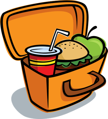 Lunch Box Clipart Open - Lunch Box Clipart Open (362x399)