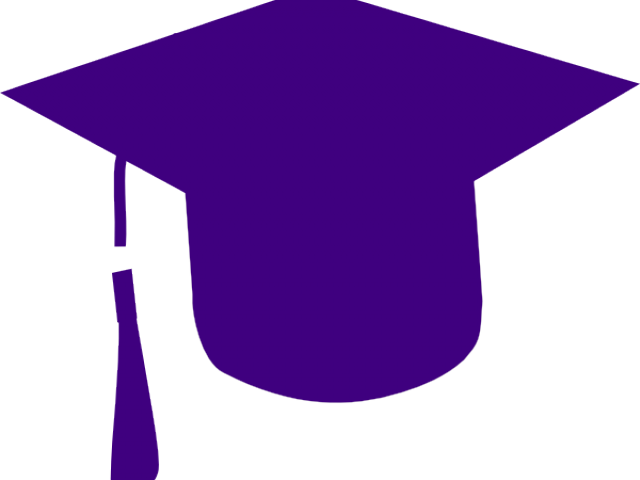 Gown Clipart Purple Cap - Gown Clipart Purple Cap (640x480)