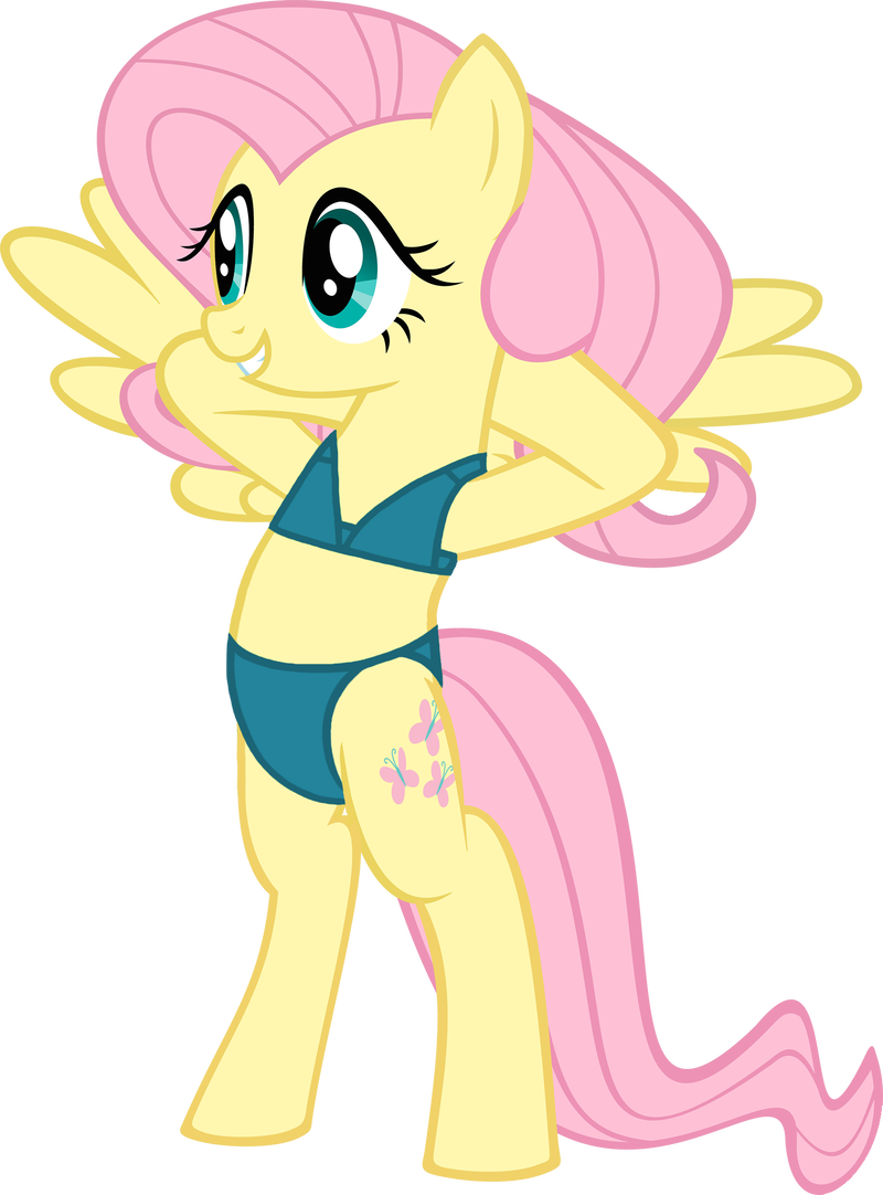 Fluttershy's Bikini By Ninjashadow X Fluttershy's Bikini - Fluttershy's Bikini By Ninjashadow X Fluttershy's Bikini (800x1082)