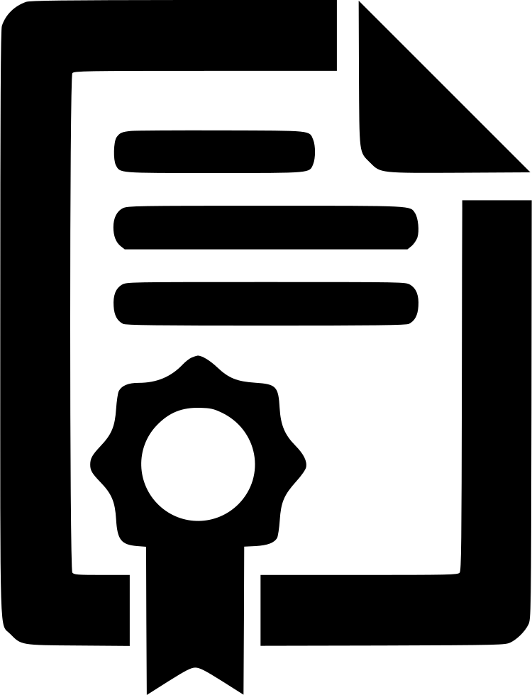Certificate Clipart Certificate Symbol - Certificate Clipart Certificate Symbol (750x980)