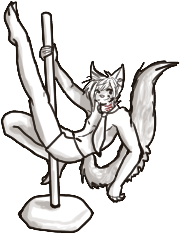 Pole Dance Pose By Serendipitxus - Pole Dance Pose By Serendipitxus (894x894)