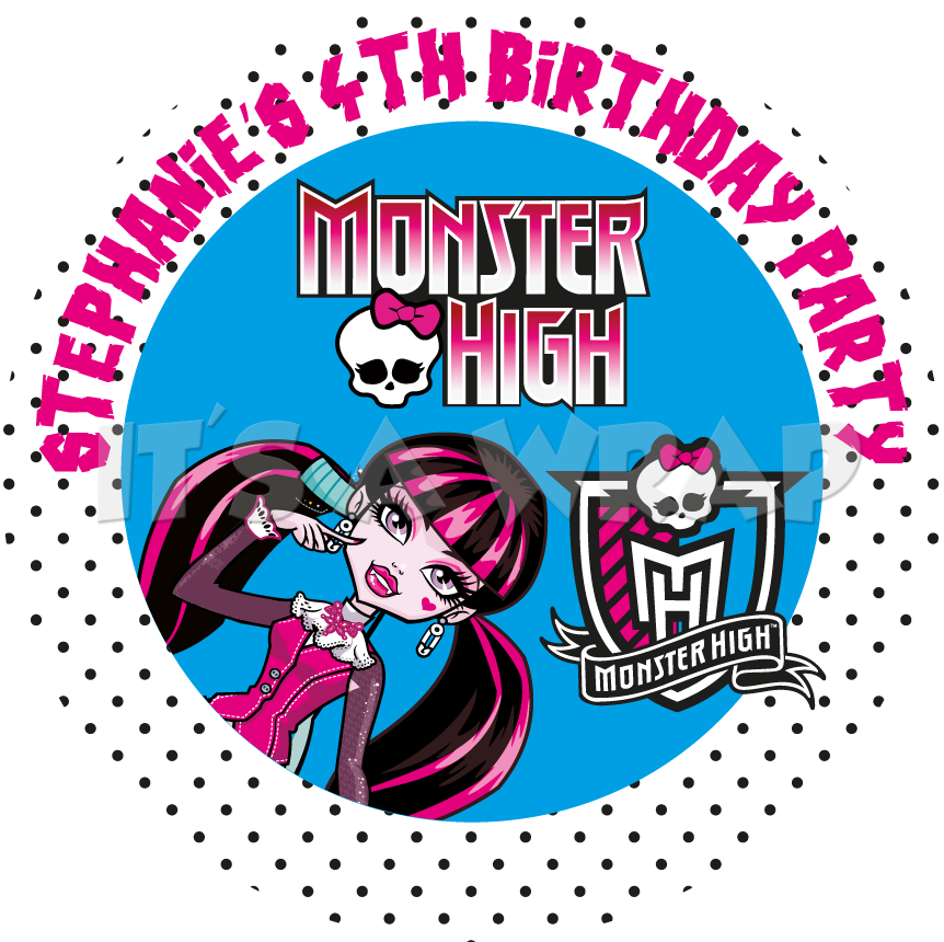 Monster High Party Box Stickers - Monster High Party Box Stickers (870x870)