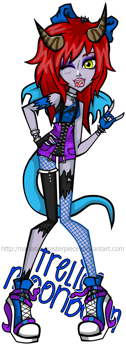 Trelice Monster High Style By Marianasmasterpiece - Trelice Monster High Style By Marianasmasterpiece (570x1401)