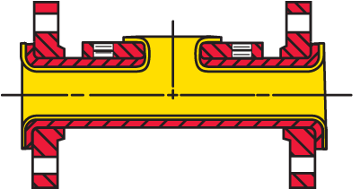 1-1/2" Tee Short Stack Carbon Steel Ptfe Lined - 1-1/2" Tee Short Stack Carbon Steel Ptfe Lined (400x400)