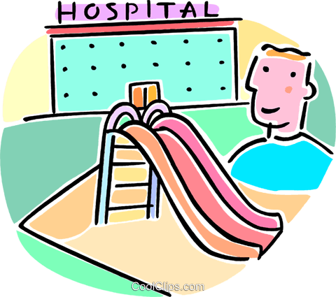 Slide Outside Of The Hospital Royalty Free Vector Clip - Slide Outside Of The Hospital Royalty Free Vector Clip (480x425)