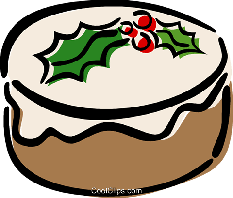 Free Christmas Cake Clipart - Free Christmas Cake Clipart (480x409)