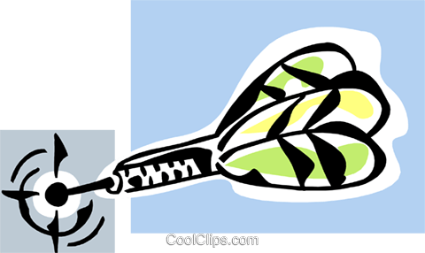 Darts In Dartboard Royalty Free Vector Clip Art Illustration - Darts In Dartboard Royalty Free Vector Clip Art Illustration (480x286)