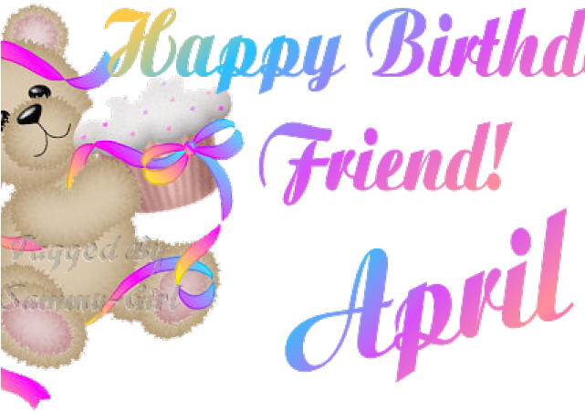 Happy Birthday Clipart April - Happy Birthday Clipart April (640x480)