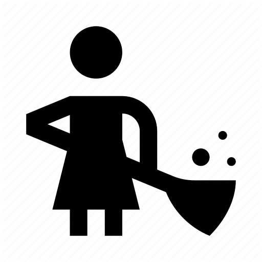 Broom Cleaning Janitor Woman - Broom Cleaning Janitor Woman (512x512)